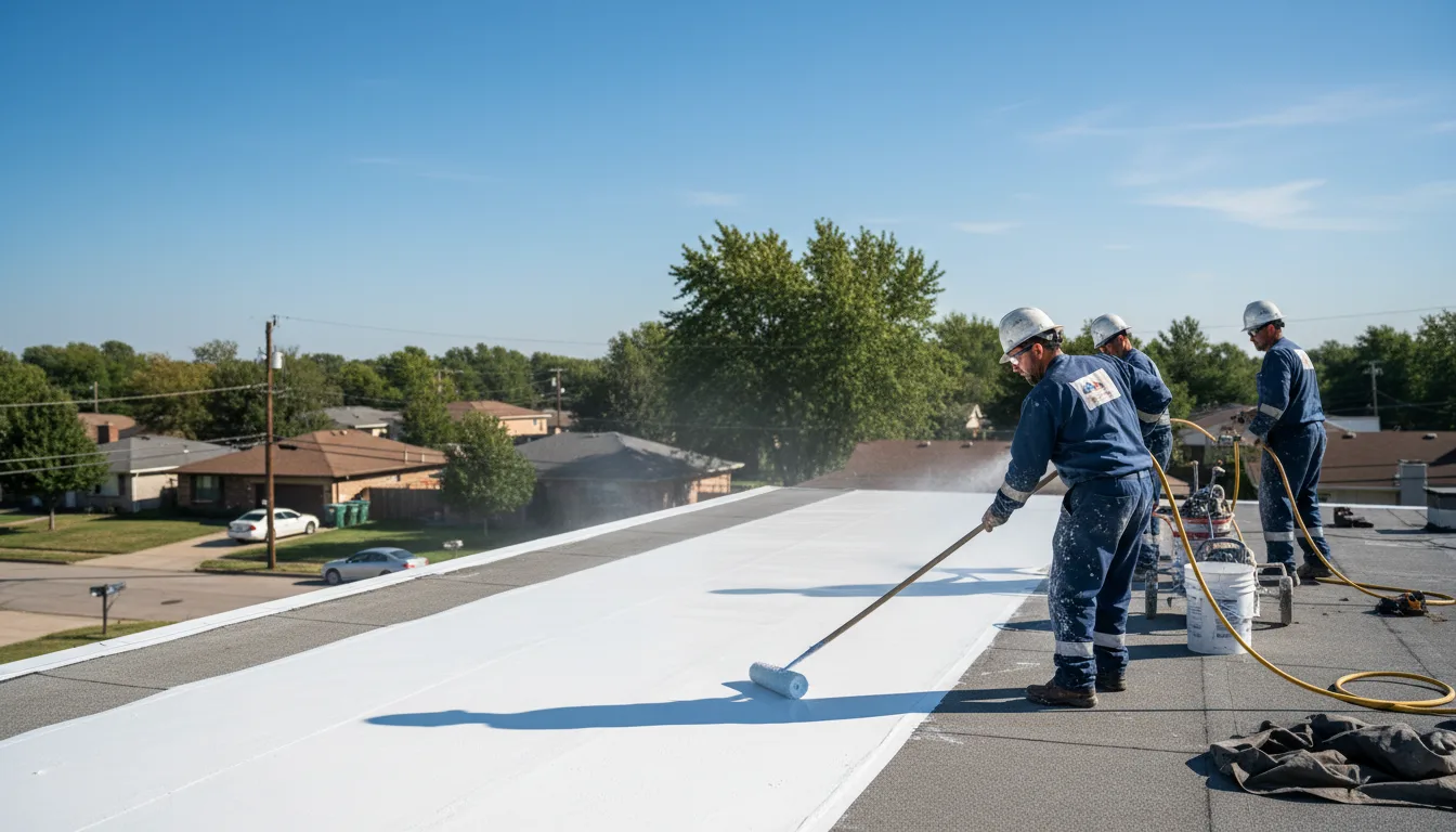 Commercial roof coating in Fenton, LA near me